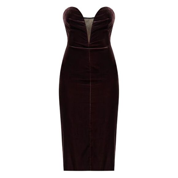 Tom Ford Women Midi Dress With Sweetheart Neckline